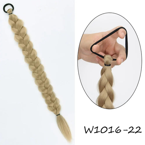 MERISIHAIR Long Straight Hair Braid Plaited Pigtail Fishtail Synthetic