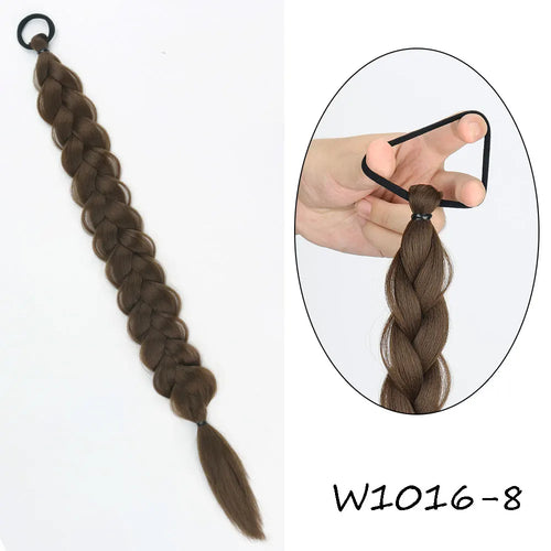 MERISIHAIR Long Straight Hair Braid Plaited Pigtail Fishtail Synthetic