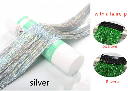 Hair Tinsel Glitter Braids High Temperature Fiber Bling Women's Tinsel