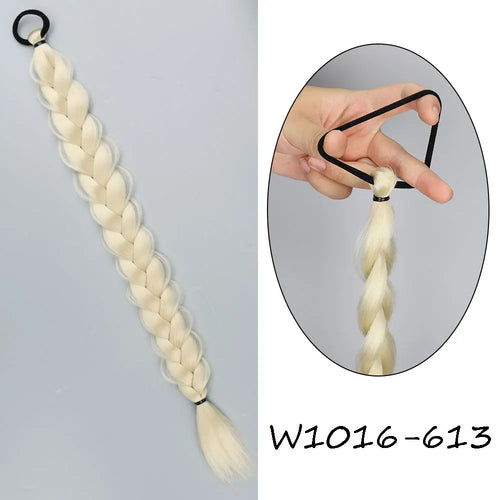 MERISIHAIR Long Straight Hair Braid Plaited Pigtail Fishtail Synthetic