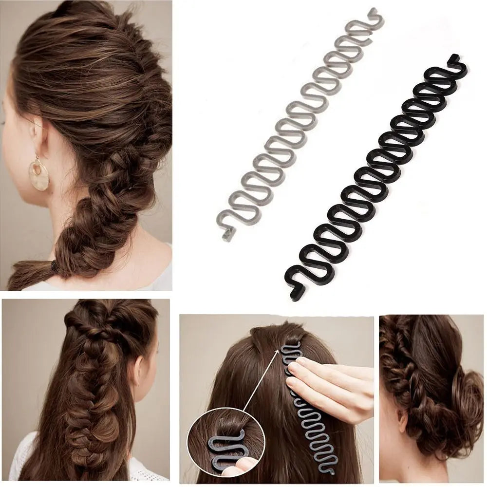 1Pc Professional DIY Women Hair Braiding Tool Girls Trendy Magic Hair