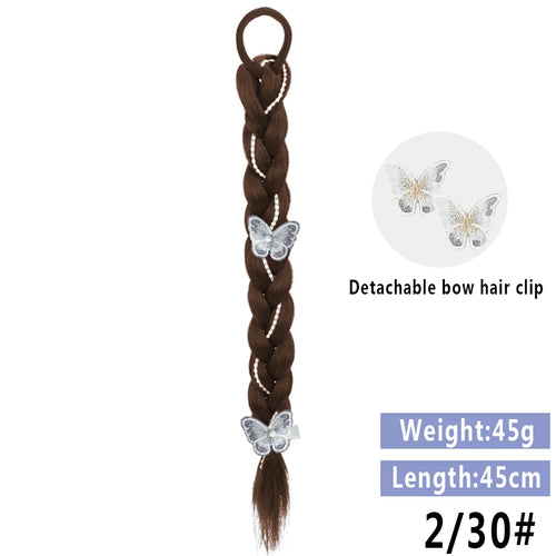 LUPU Synthetic Braided Ponytails Hair Extensions For Women With