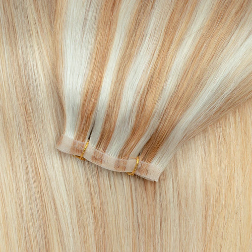 Injected Tape In Hair Extensions Invisible Long Tape PU Weft Human