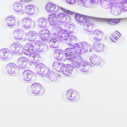 100Pcs/lot Mix Color Hair Braid Beads Decoration Pendants Clear