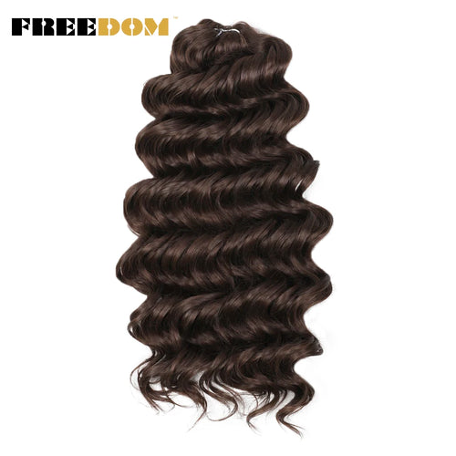 FREEDOM Synthetic Twist Crochet Curly Hair 16/24 Inches Deep Wave