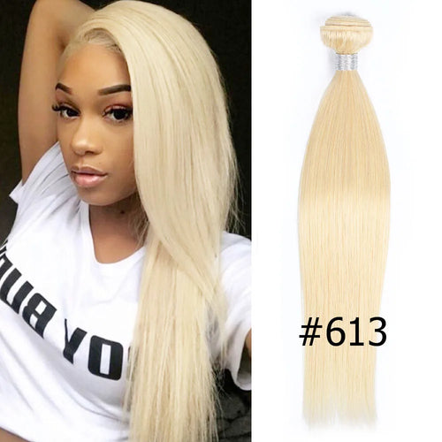 Mogul Hair 1 Pc Straight Hair Bundles Color 8 Ash Blonde Color 27