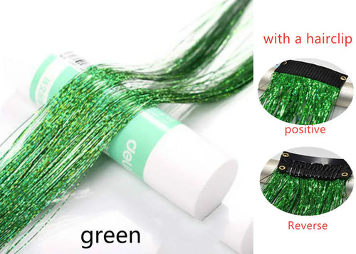 Hair Tinsel Glitter Braids High Temperature Fiber Bling Women's Tinsel