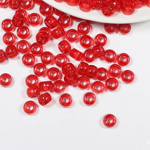 100Pcs/lot Mix Color Hair Braid Beads Decoration Pendants Clear