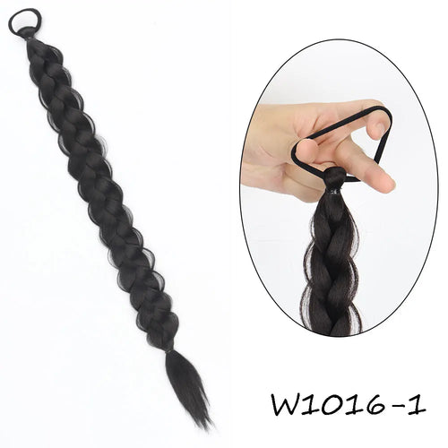 MERISIHAIR Long Straight Hair Braid Plaited Pigtail Fishtail Synthetic