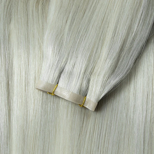 Injected Tape In Hair Extensions Invisible Long Tape PU Weft Human