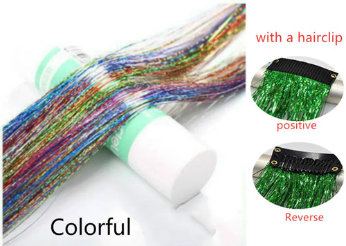 Hair Tinsel Glitter Braids High Temperature Fiber Bling Women's Tinsel