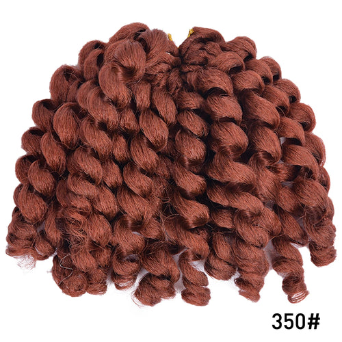 Synthetic Ombre Braiding Hair Jumpy Wand Curl Crochet Braids Hair