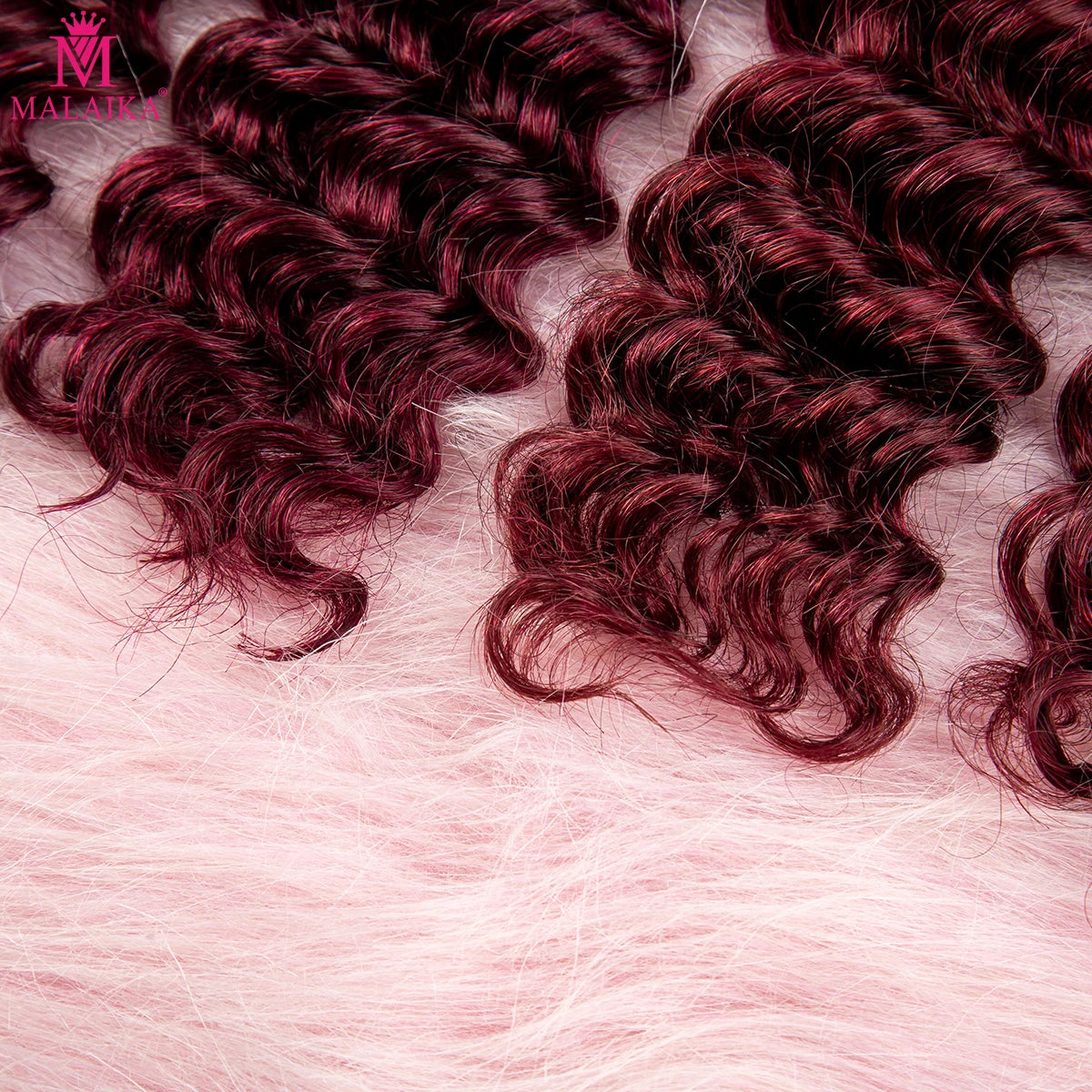 28 In 99J Color Deep Wave Bulk Human Hair for Braiding No Weft Virgin