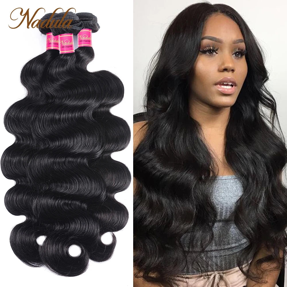 Nadula Hair Bundles Cheap Body Wave Peruvian Hair Bundles 8"-30 inch