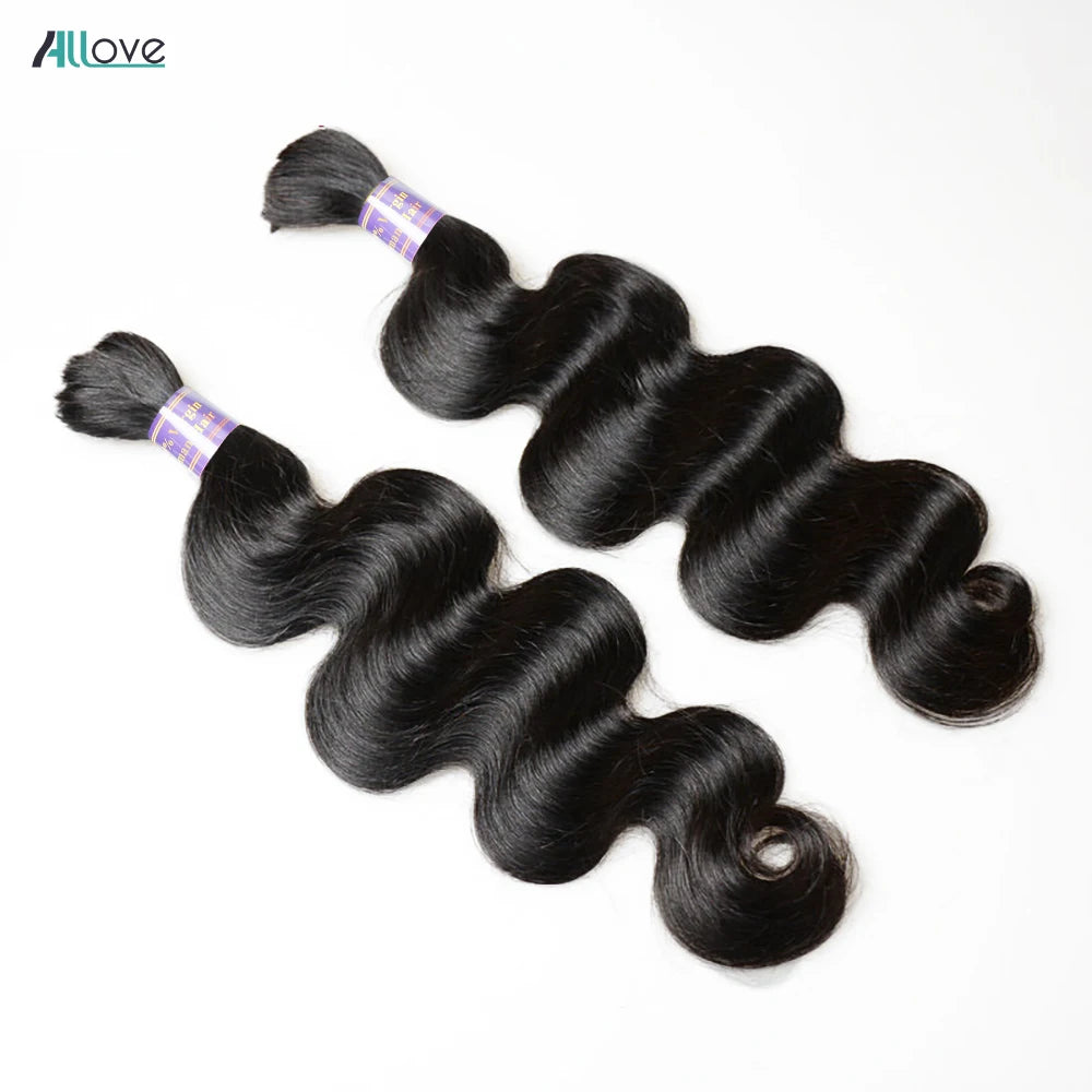 Allove Bulk Human Hair Body Wave Human Hair For Braiding 100%