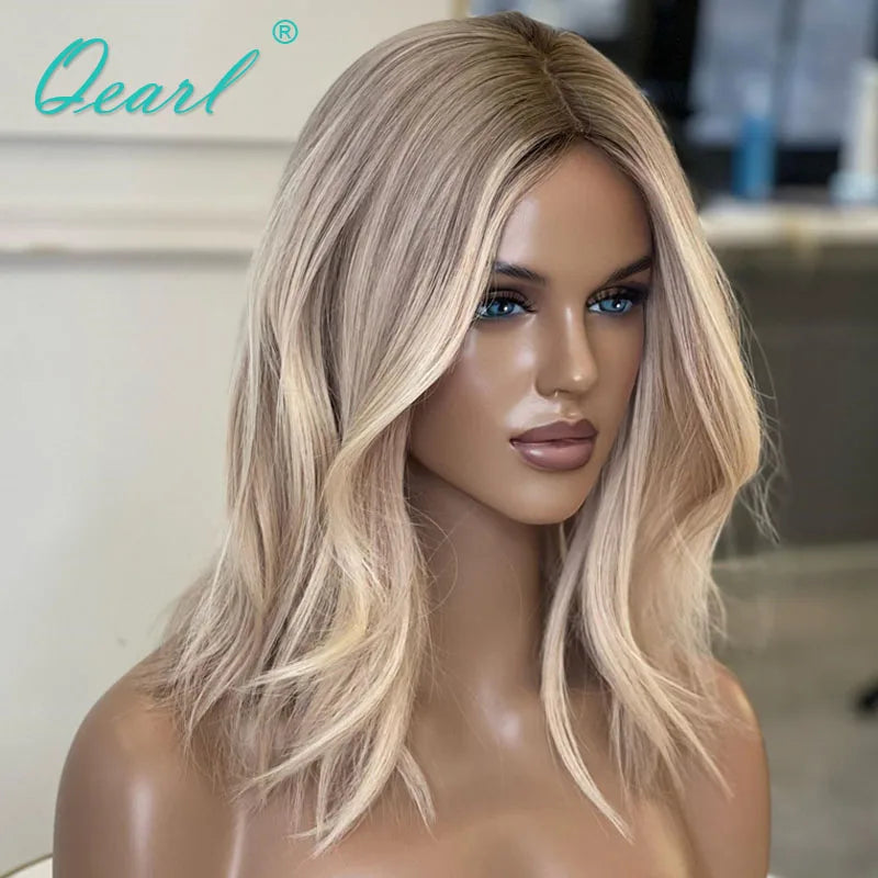 HD Woman Hair Wigs Brazilian Human Hair Wig Sale 13x4 Ash Honey Blonde