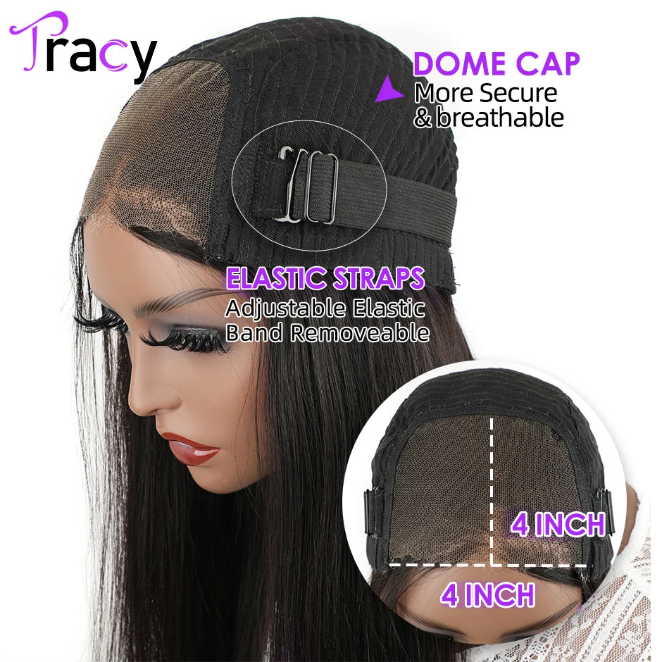 Tracy Hair Bob Glueless Wig Human Hair Ready To Wear Bone Straight