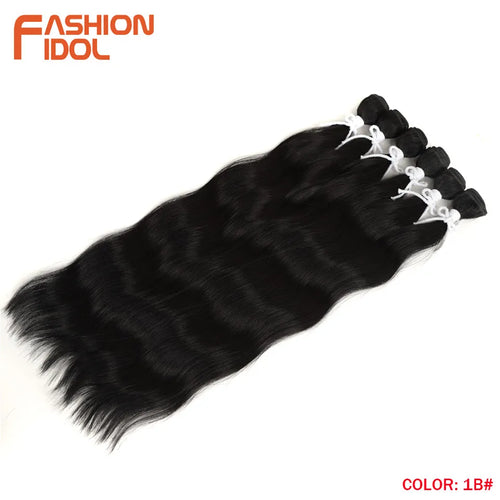 Loose Deep Water Wave Hair Bundles Synthetic Hair Extensions Ombre