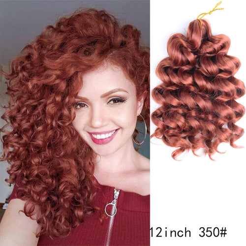 Ocean Wave Crochet Hair 12Inch Synthetic Deep Wave Braiding Hair