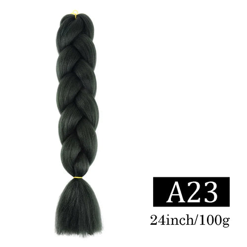 24 Inch Jumbo Braids Extensions Synthetic Braiding Hair Afro Ombre