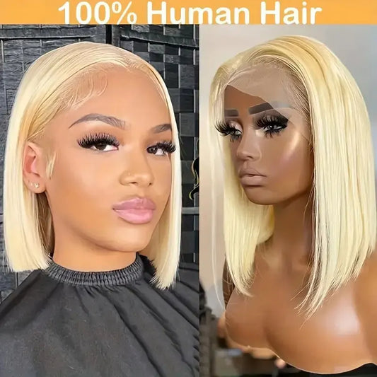 613 Blonde Bob Wig Human Hair 13x4 Lace Front Wigs Human Hair Pre