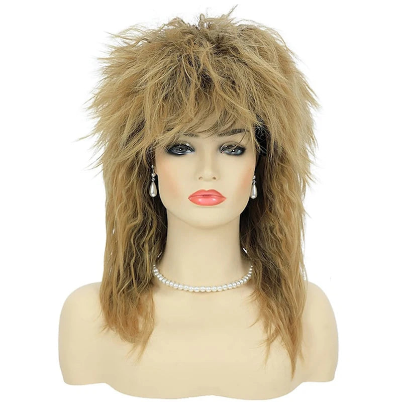 HAIRJOY Synthetic Hair 80s Tina Diva Costume Wig for Women  Blonde