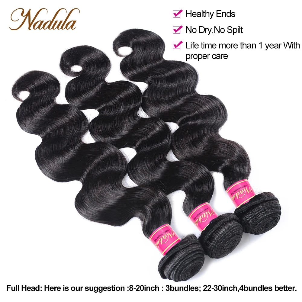 Nadula Hair Bundles Cheap Body Wave Peruvian Hair Bundles 8"-30 inch