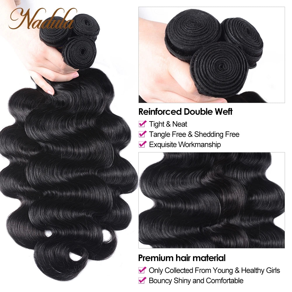 Nadula Hair Bundles Cheap Body Wave Peruvian Hair Bundles 8"-30 inch