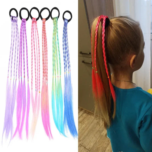 Korean Baby Kids Fashion Wig Braids Girls Dirty Braid Hair Rope