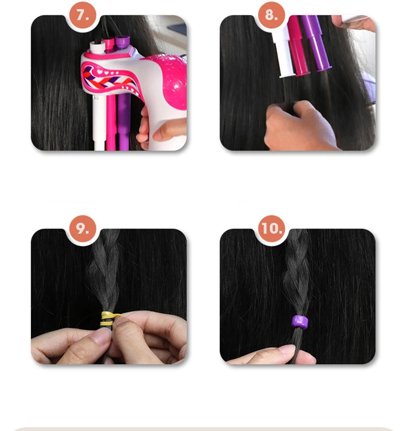 Automatic Hair Braider Electric DIY Hair Weave Machine Twist Knitting