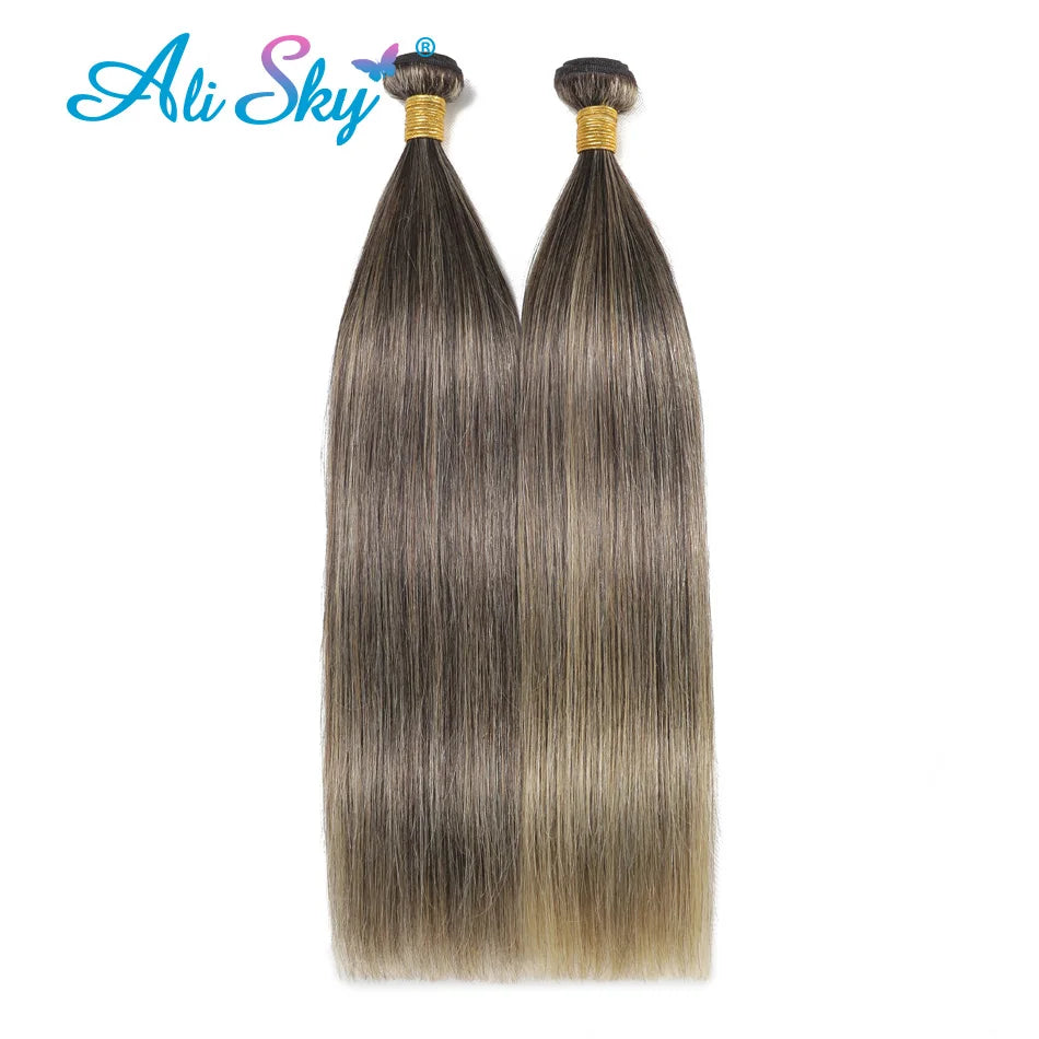 Mixed Color 1b 27Straight Hair Bundles 100%Human Hair 1/3/4Bundles