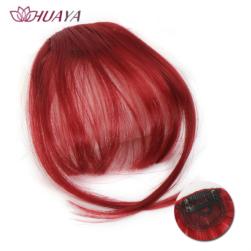 HUAYA Synthetic Bangs Hair Clip In Extensions Natural Fringe Bangs