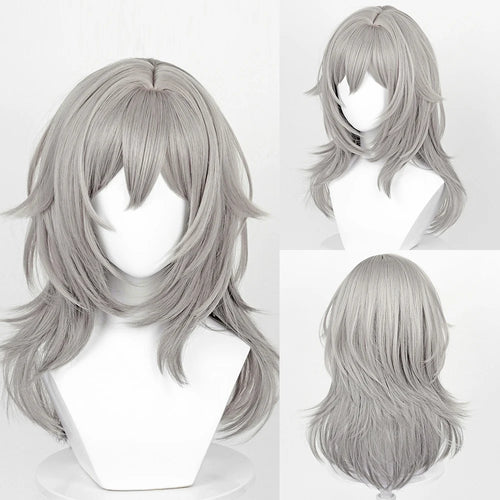 RANYU Honkai Star Rail Gepard Landau Wigs Synthetic Short Straight