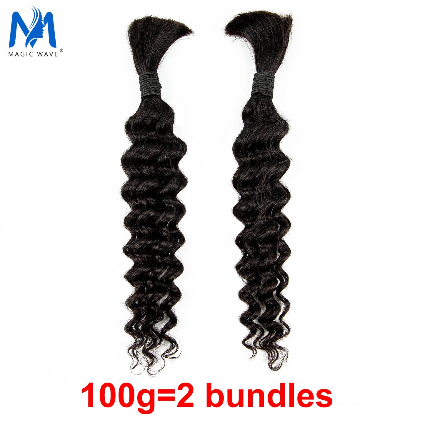 Natural Color Human Hair Water Wave Bulk for Braiding Brazilian Remy