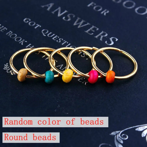 5-50pcs/bag Silver Metal Hair Rings Braid Dreadlocks Bead Hair Cuffs