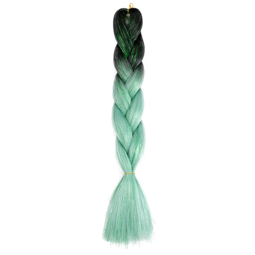 Synthetic Ombre 24inch Glitter Jumbo Braids Extensions Sparkle Rainbow