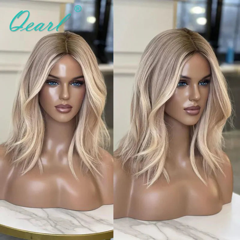 HD Woman Hair Wigs Brazilian Human Hair Wig Sale 13x4 Ash Honey Blonde