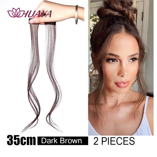 HUAYA Synthetic Bangs Hair Clip In Extensions Natural Fringe Bangs