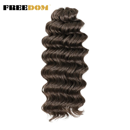 FREEDOM Synthetic Twist Crochet Curly Hair 16/24 Inches Deep Wave