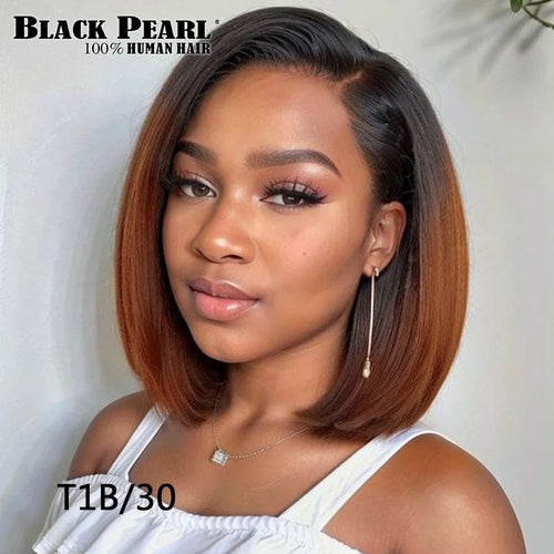 Highlight Wig Human Hair Bob Wig Short Straight Bob Wig Lace Front