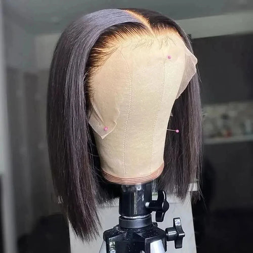 Straight Lace Frontal Bob Wig Pre Plucked 13x4 Human Hair Wigs