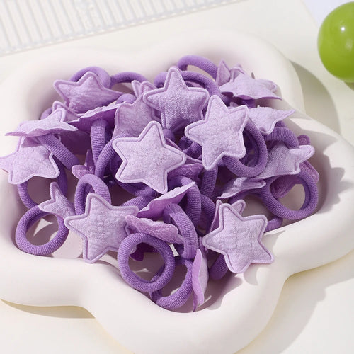 20pcs/set Love Star Children Hair Loop Baby No Harm Hair Towel Loop