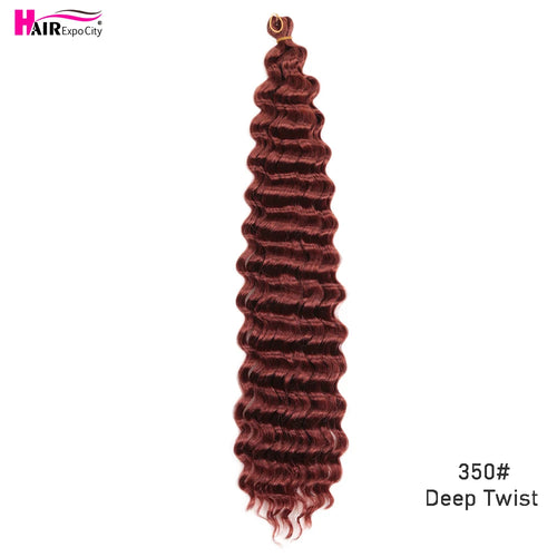 22-28 Inch Freetress Deep Twist Crochet Hair Natural Synthetic Braids