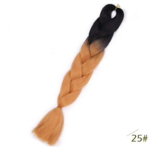 Black star Jumbo Braiding Hair Extensions 24 Inch High Temperature