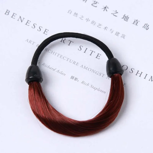 Wig Braided Rubber Band Elastic Hair Rope Tie Head Hair Ring Wig Braid