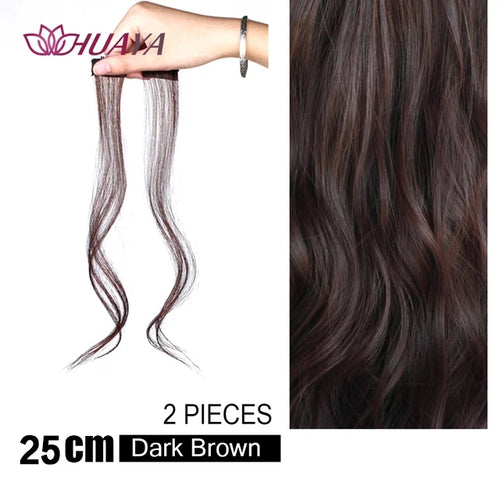 HUAYA Synthetic Bangs Hair Clip In Extensions Natural Fringe Bangs