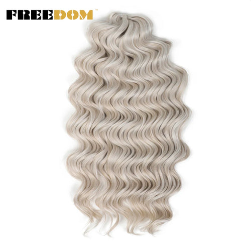 FREEDOM Synthetic Twist Crochet Curly Hair 16/24 Inches Deep Wave