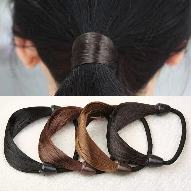 Wig Braided Rubber Band Elastic Hair Rope Tie Head Hair Ring Wig Braid