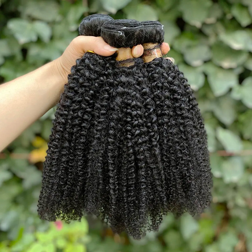 Afro Kinky Curly Bundles Brazilian 1/3 Afro Kinky Human Hair Bundles