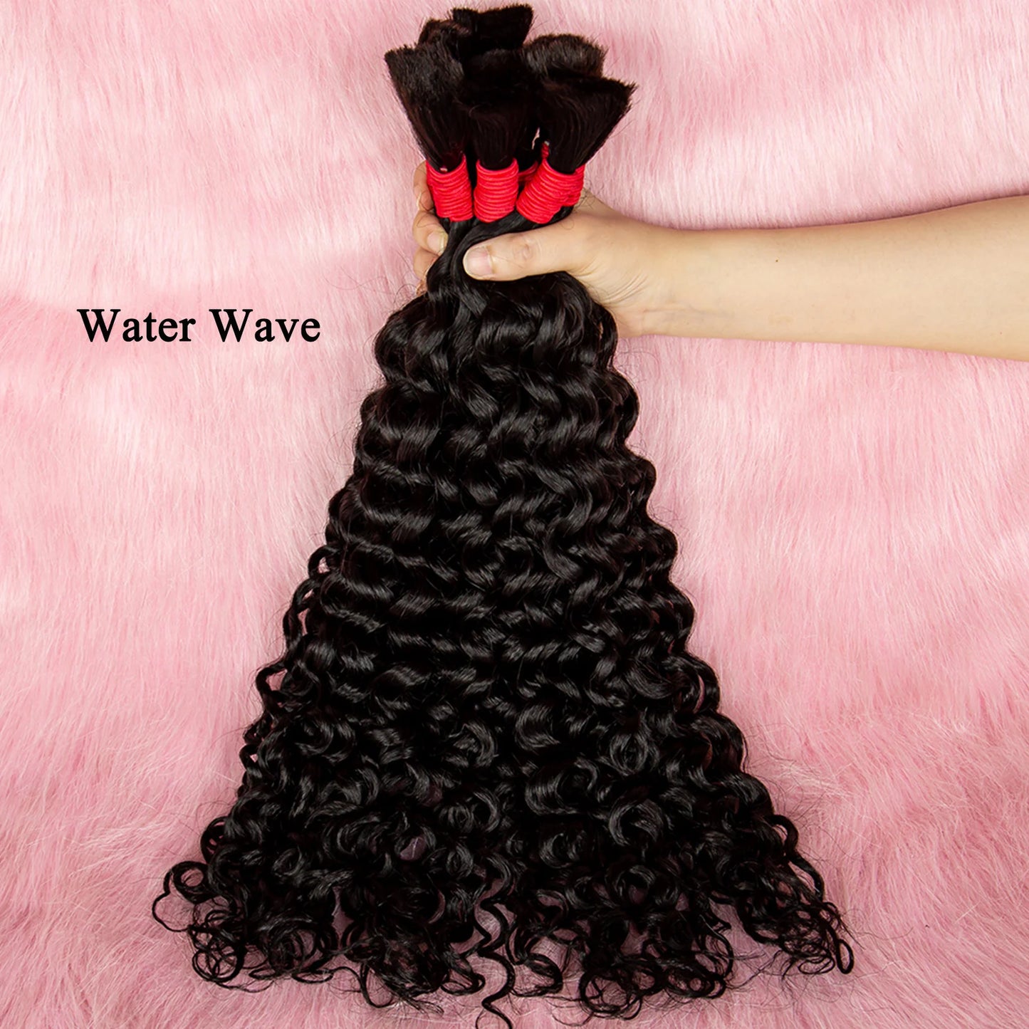 NABI Human Hair Braiding Bundles Water Wave Hair Braids Extension Deep